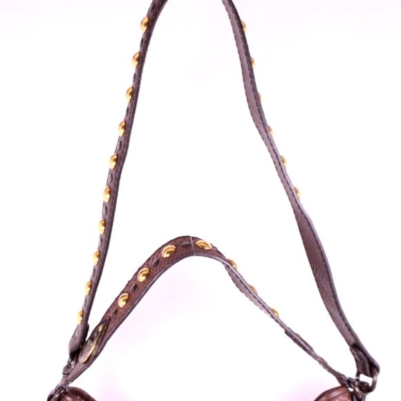 ***SOLD***EX-LARGE GUCCI BABOUSKA HOBO CROSSBODY (2 WAY) PYTHON LSTUDDED FRINGE - Picture 2 of 16